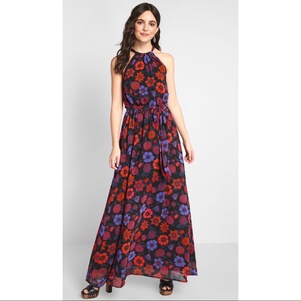 Modcloth Illuminated Elegance Maxi Dress
